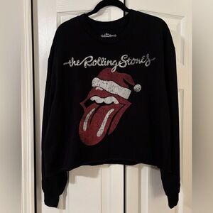 Rolling Stones Crop Sweatshirt
